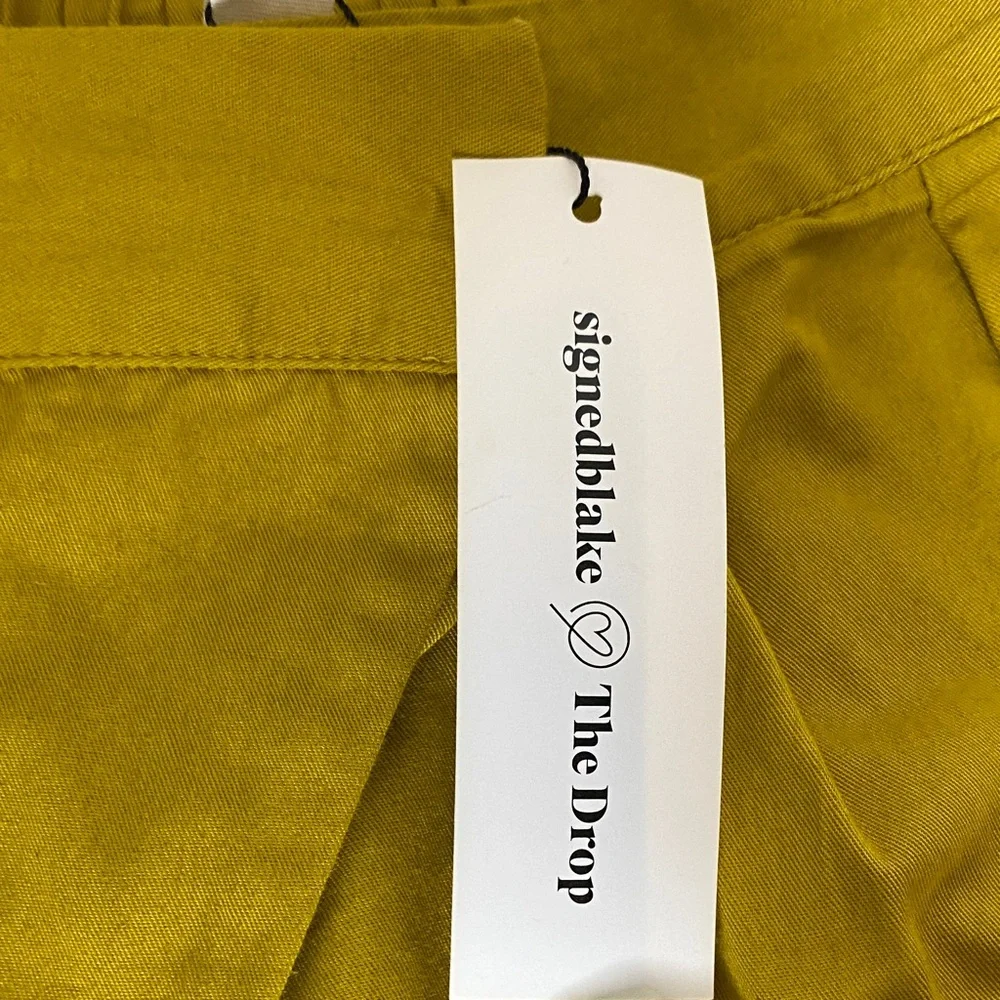 Slim Pleated Pants in Mustard - Women’s Casual Trousers - Picture 4 of 7